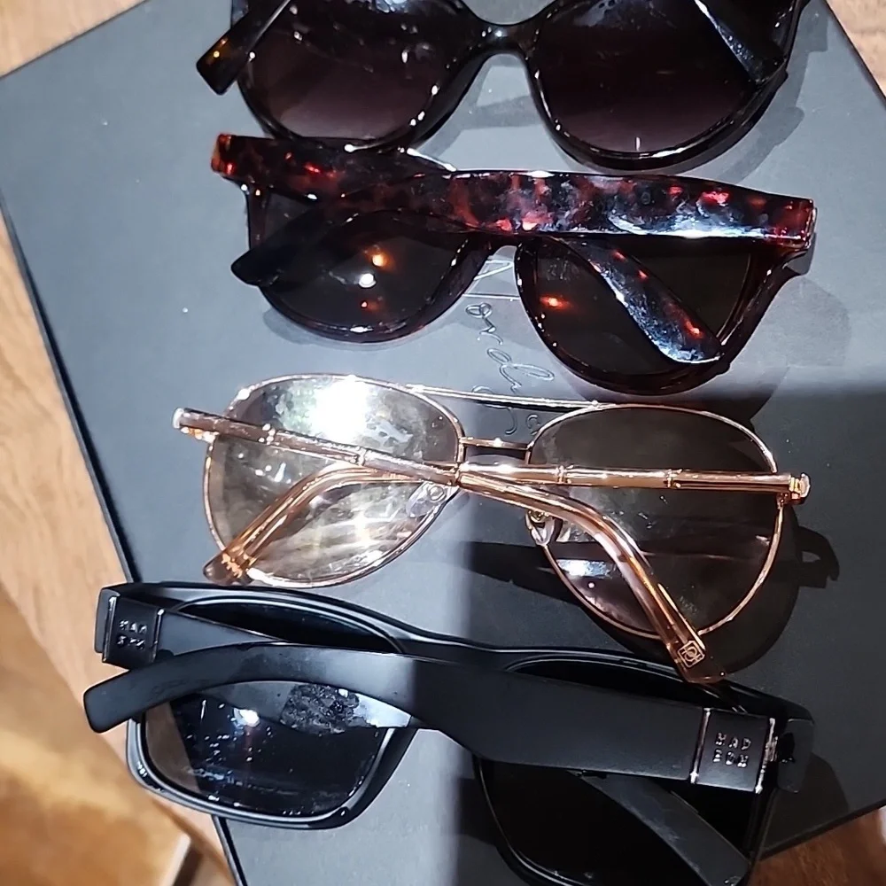 Bundle Stylish Sunglasses Set - Black and Brown